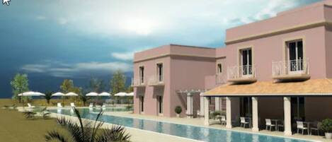 Fassade der Unterkunft