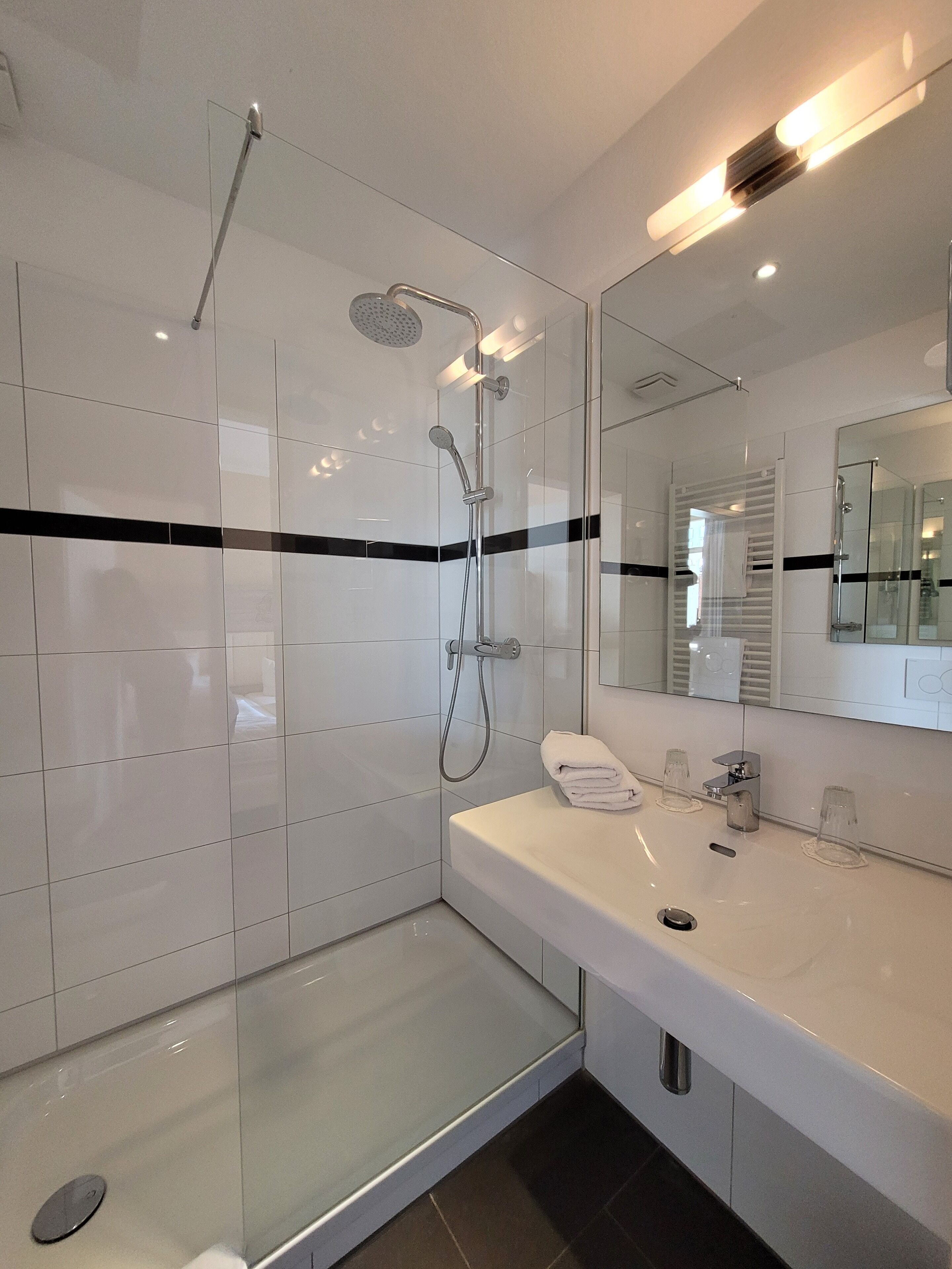 Comfort-Einzelzimmer | Badezimmer | Dusche, kostenlose Toilettenartikel, Haartrockner, Handtücher