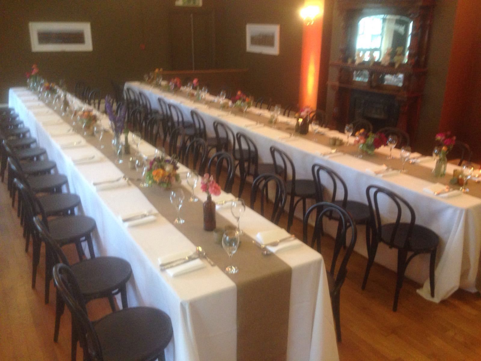 breakfast, lunch and dinner served