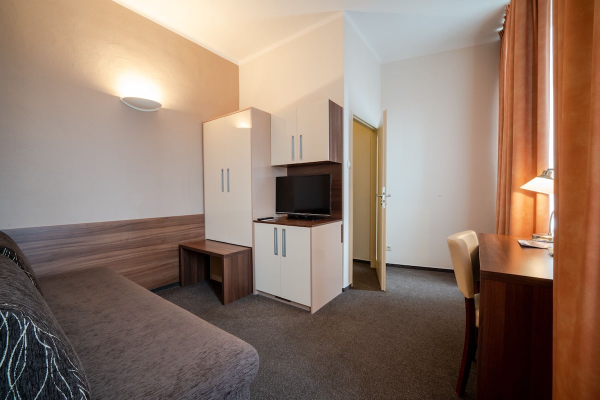 suite | living area | flat-screen tv