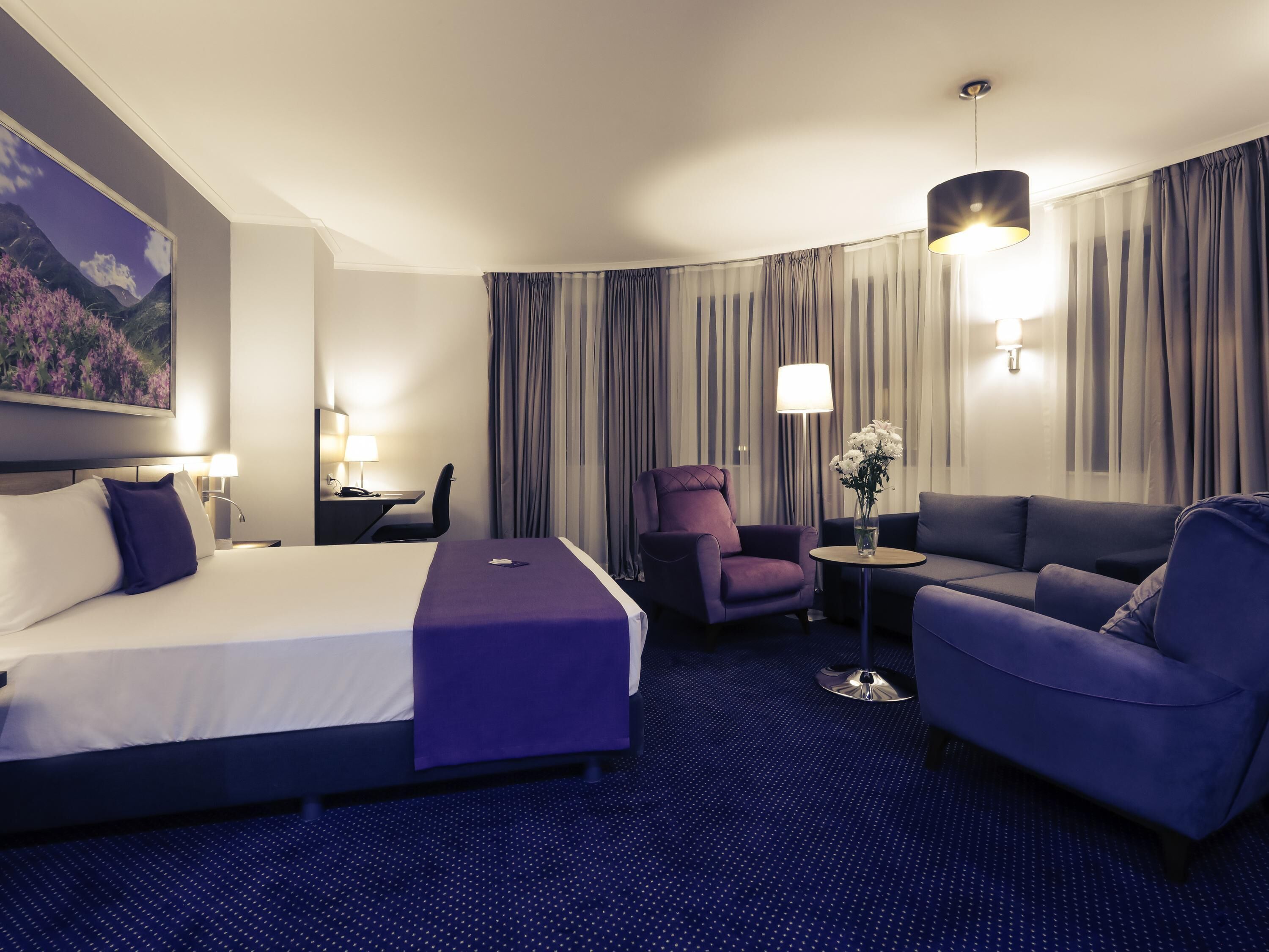 Chambre Double Supérieure, 1 lit double et 1 canapé-lit