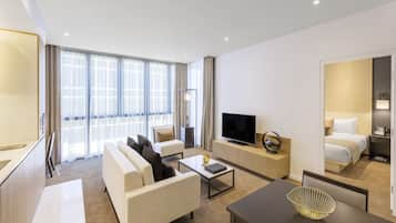 Suite Deluxe, 1 camera da letto | 2 camere, biancheria in cotone egiziano