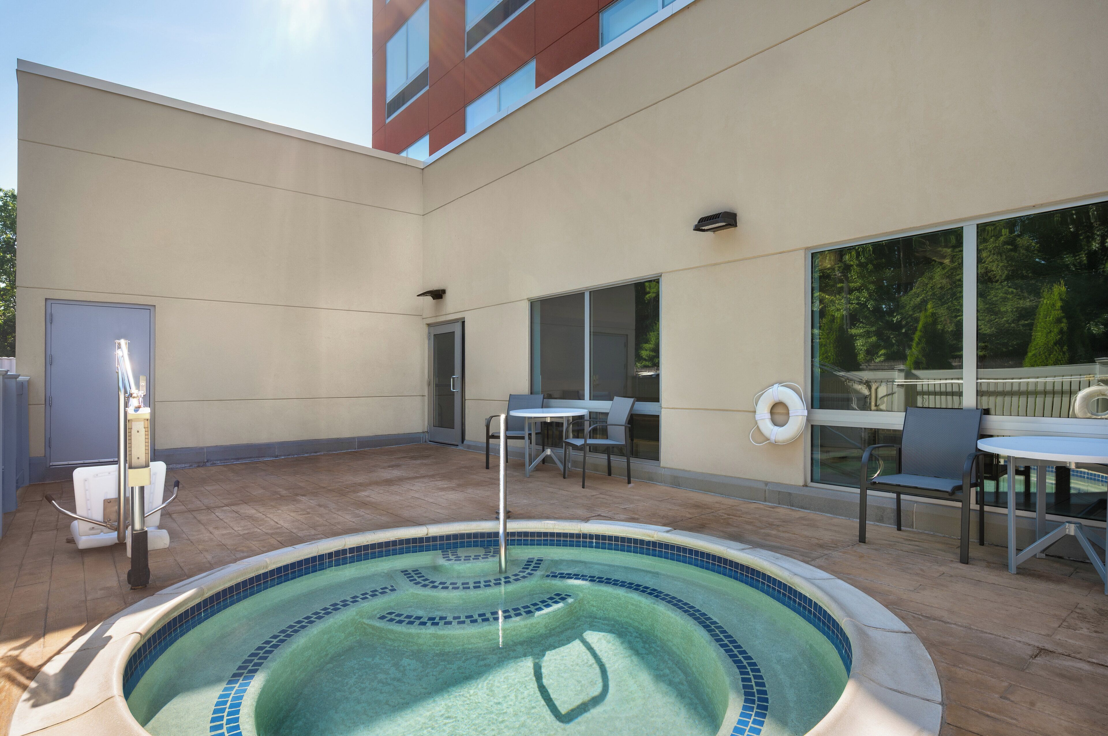 Indoor pool, open 6:00 AM to 10:00 PM, sun loungers