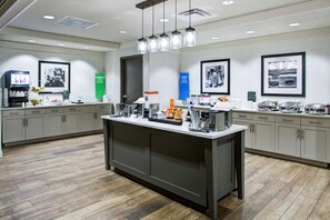 Free daily buffet breakfast