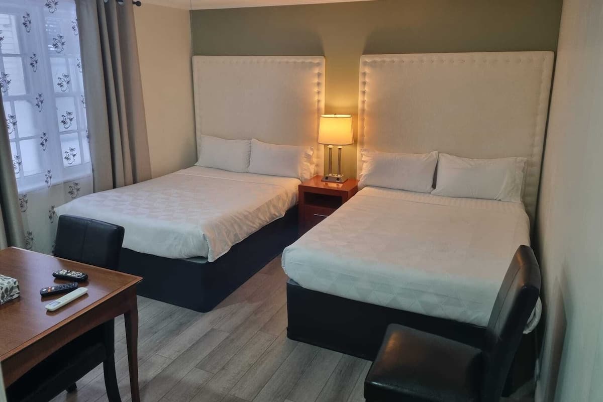 Standard Room, 2 Double Beds | Desk, free WiFi, bed sheets