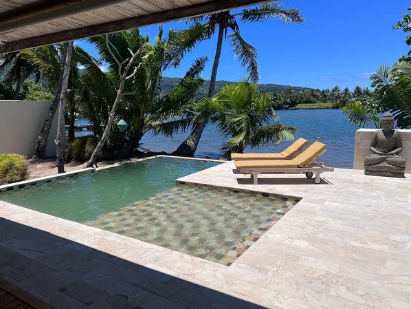 Luxury Villa, 3 Bedrooms, Private Pool, Lagoon View | Terrace/patio