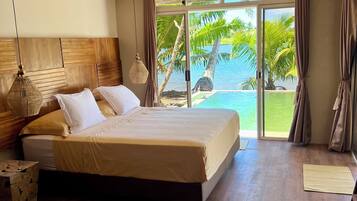 Villa de lujo, 3 habitaciones, alberca privada, vista a la laguna | 2 habitaciones y sábanas de algodón egipcio