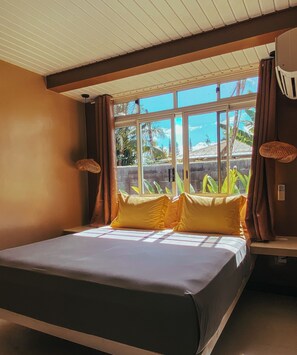 Villa Classique, 3 chambres, piscine priv ée, vue lagon | 2 chambres, draps en coton égyptien, literie de qualité supérieure
