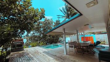 Villa Classique, 3 chambres, piscine privée, vue lagon | Terrasse/Patio