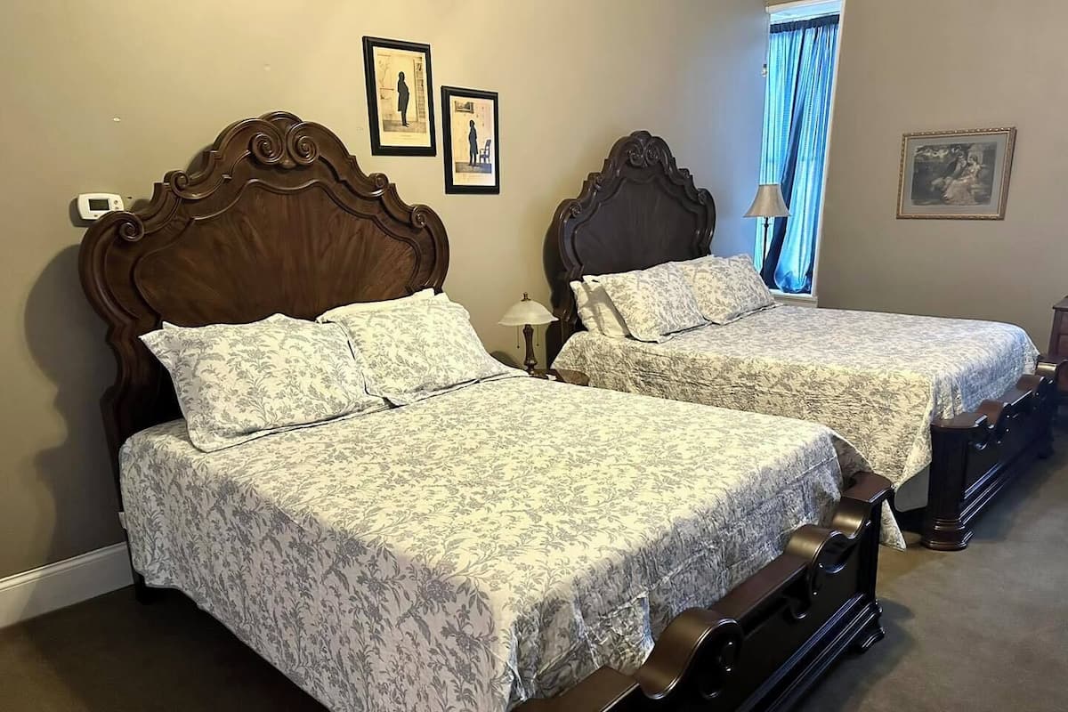 Standard Single Room, 2 Queen Beds | Desk, free rollaway beds, free WiFi, bed sheets