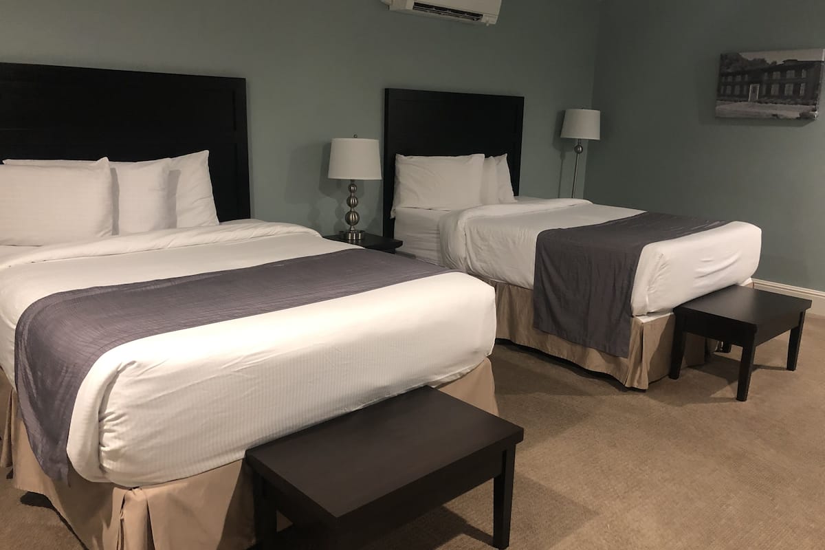 Standard Room, 2 Queen Beds | Desk, free rollaway beds, free WiFi, bed sheets