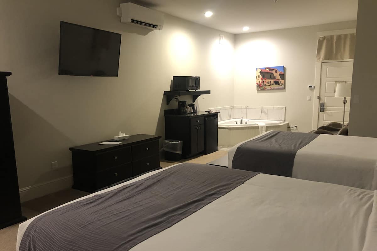 Standard Room, 2 Queen Beds | Desk, free rollaway beds, free WiFi, bed sheets