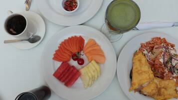 Tägliches Frühstücksbuffet (145 MXN pro Person)