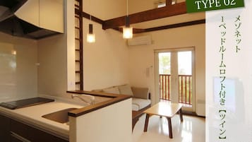 Leilighet, 1 soverom (Twin) | Safe på rommet, skrivebord og strykejern/-brett