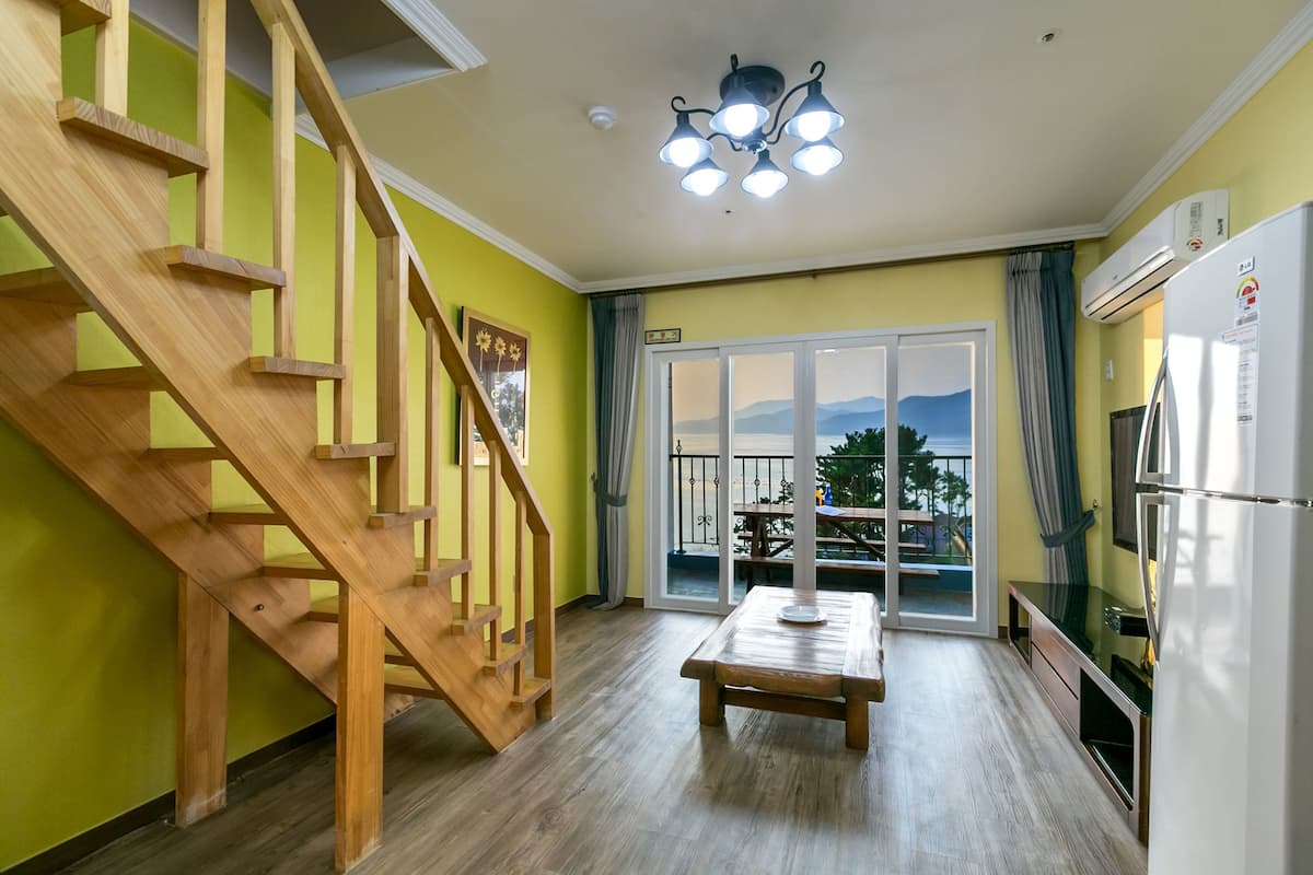 Dúplex, vista al mar (Korean Ondol) | Ropa de cama de alta calidad y wifi gratis