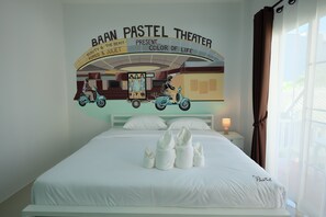 Deluxe Double Room | Premium bedding, blackout curtains, soundproofing, rollaway beds - Noble Baan Pastel (Chiang Mai)