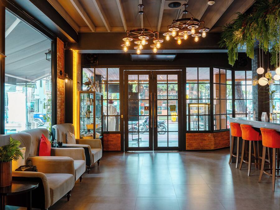 Zona de estar del vestíbulo