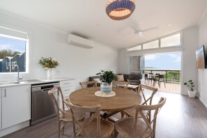 Premium Beachfront Villa, 2 Bedrooms | Living area | Flat-screen TV