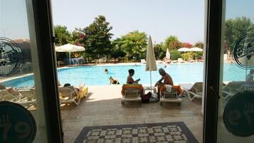 Blick von der Unterkunft