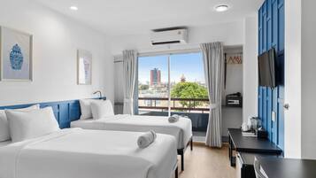 Exclusive Twin Room | In-room safe, blackout drapes, soundproofing, free WiFi