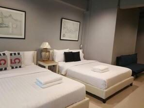 Vierpersoonskamer | Hypoallergeen beddengoed, gratis wifi, beddengoed