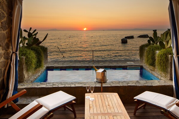 Double Room, Private Pool, Sea View (Paradise) | Terrace/patio