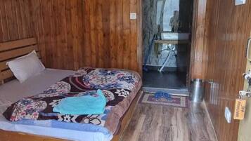 Hypo-allergenic bedding, desk, blackout curtains, soundproofing