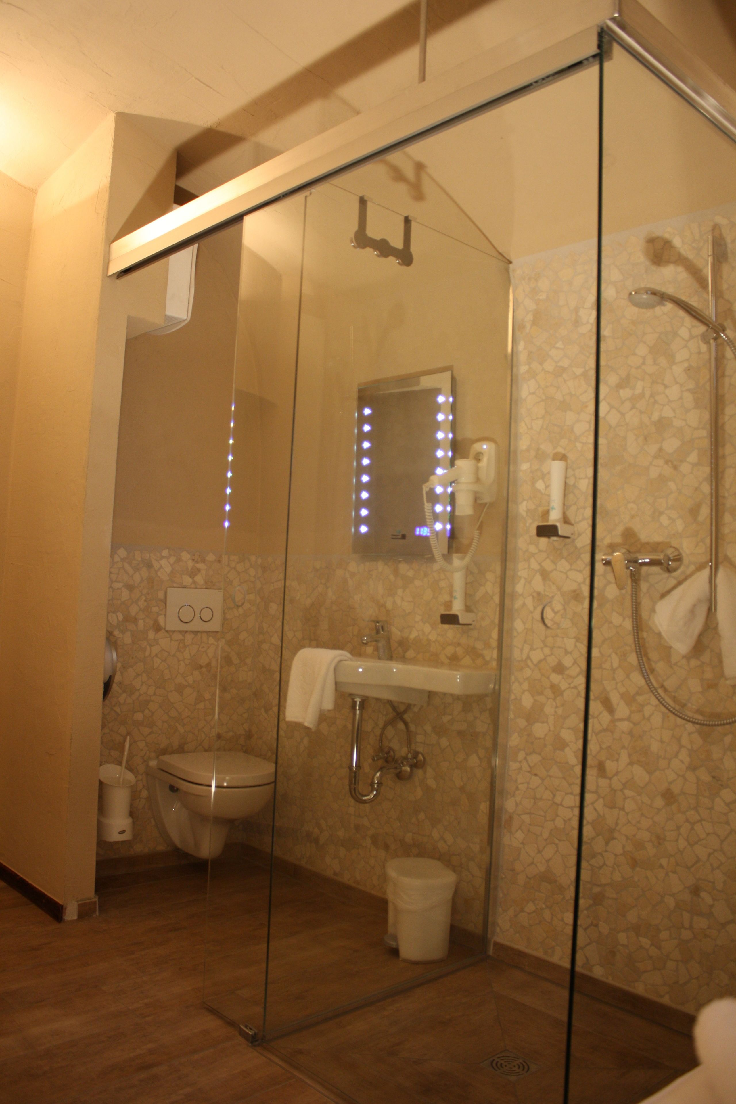 basic single room | bathroom | shower, free toiletries, hair dryer, towels