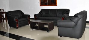 Economy Double Room, 1 Bedroom, Non Smoking, Lake View | Living room | LED TV, fireplace