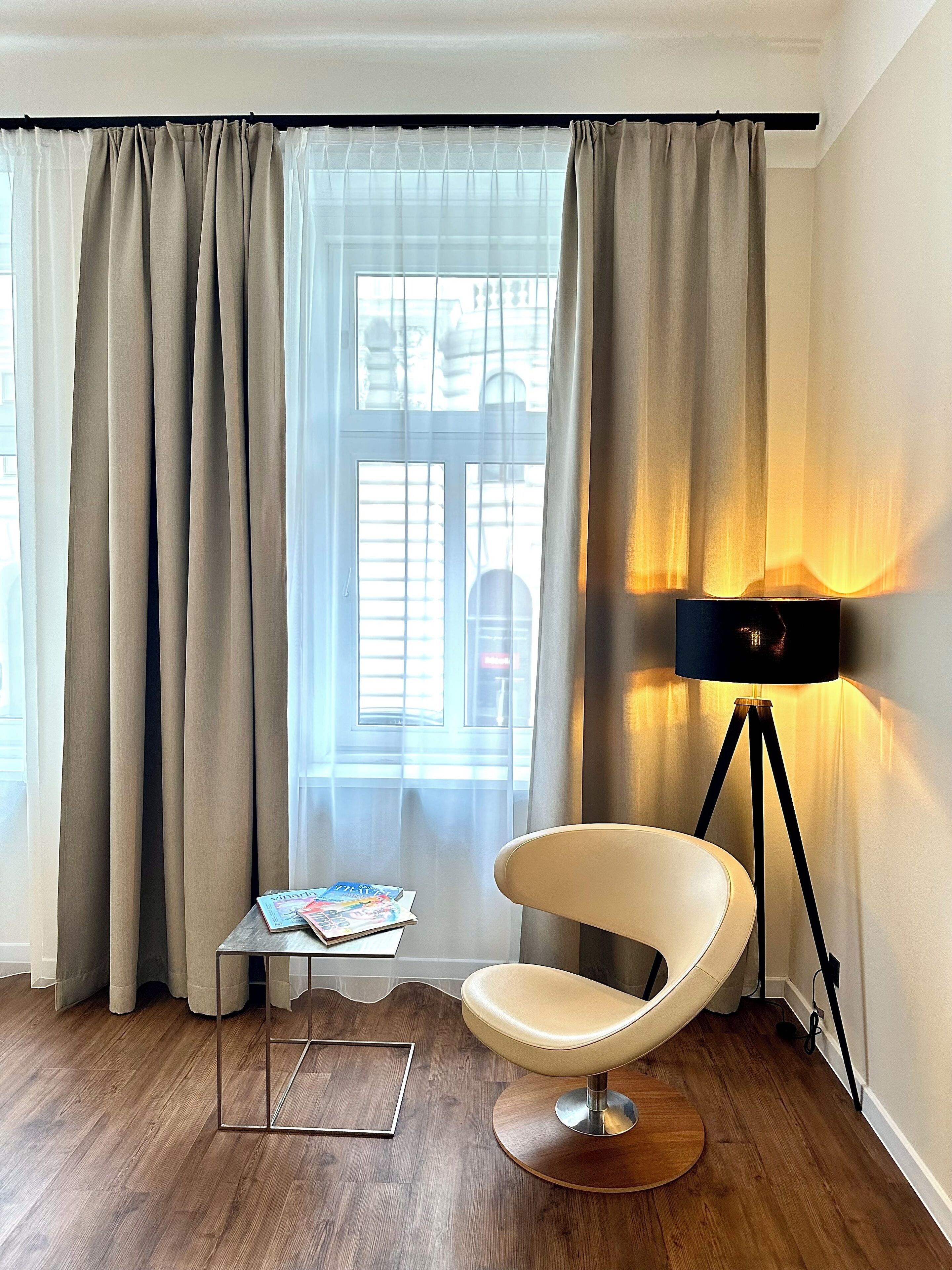 standard room | living area | 50-inch flat-screen tv with cable channels, tv