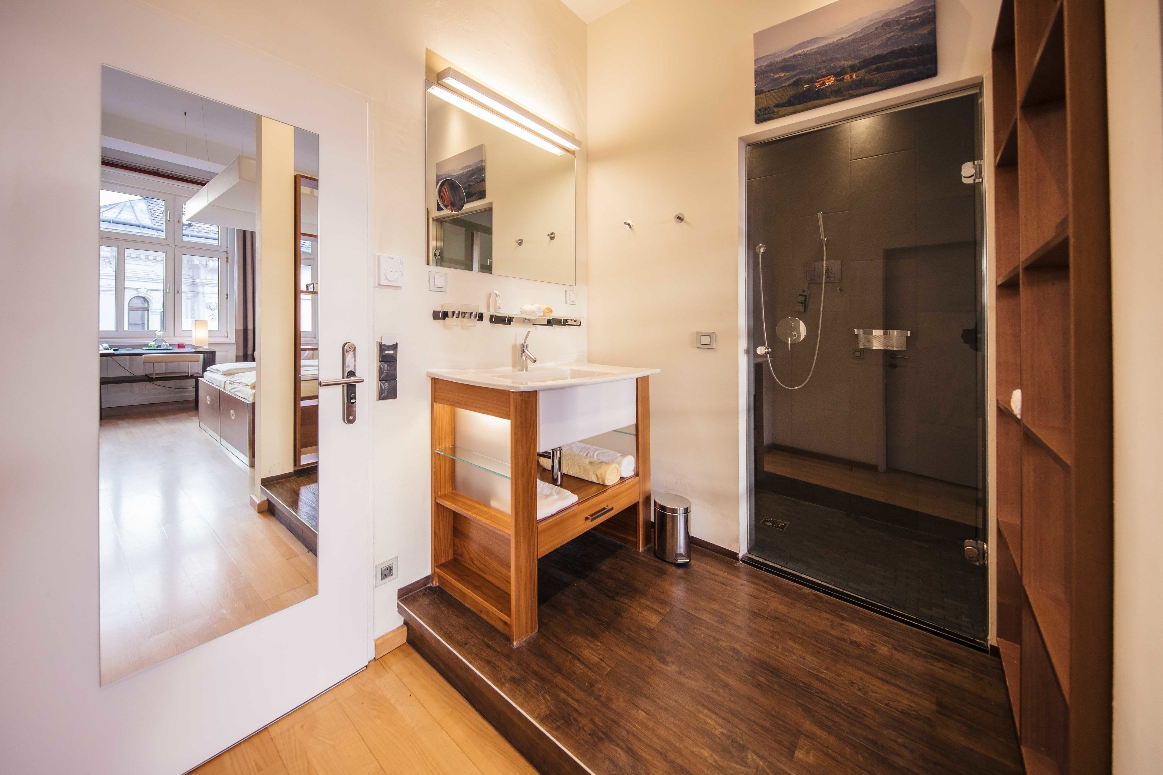 superior room, city view | bathroom | free toiletries, hair dryer, bathrobes, slippers
