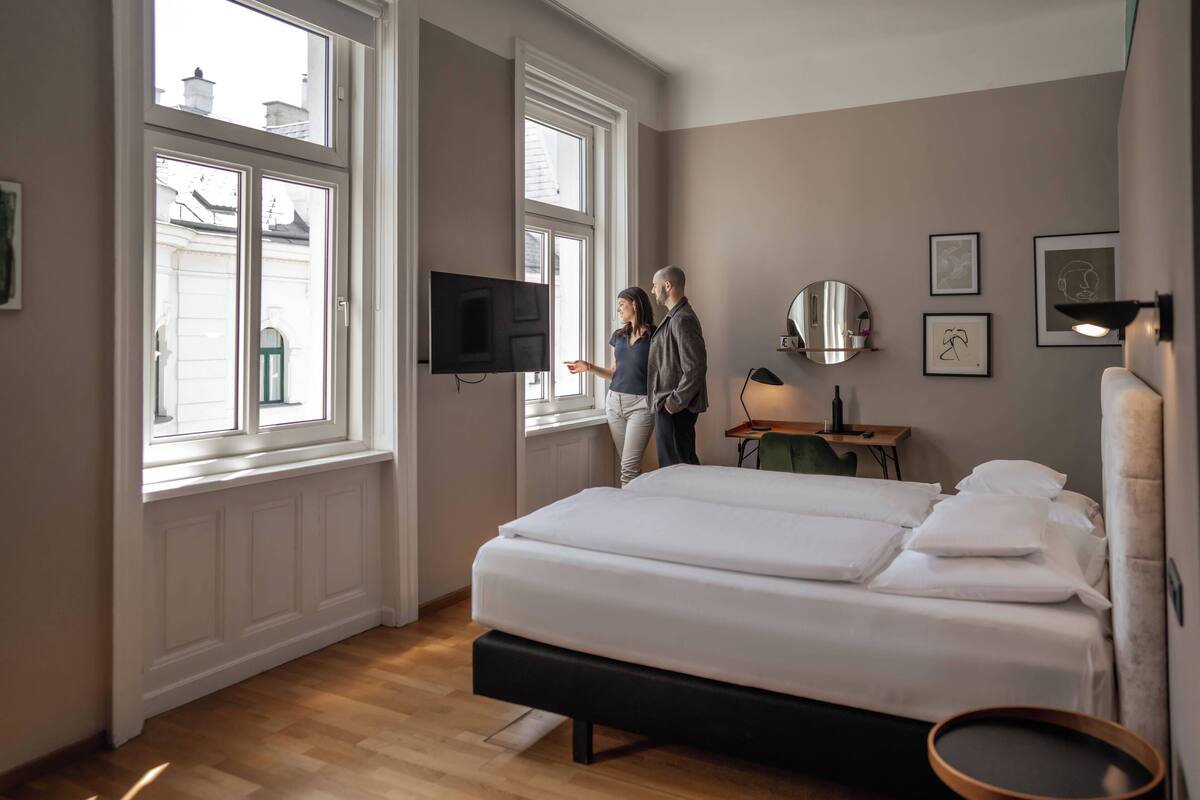 Superior-Zimmer, Stadtblick | Wohnbereich