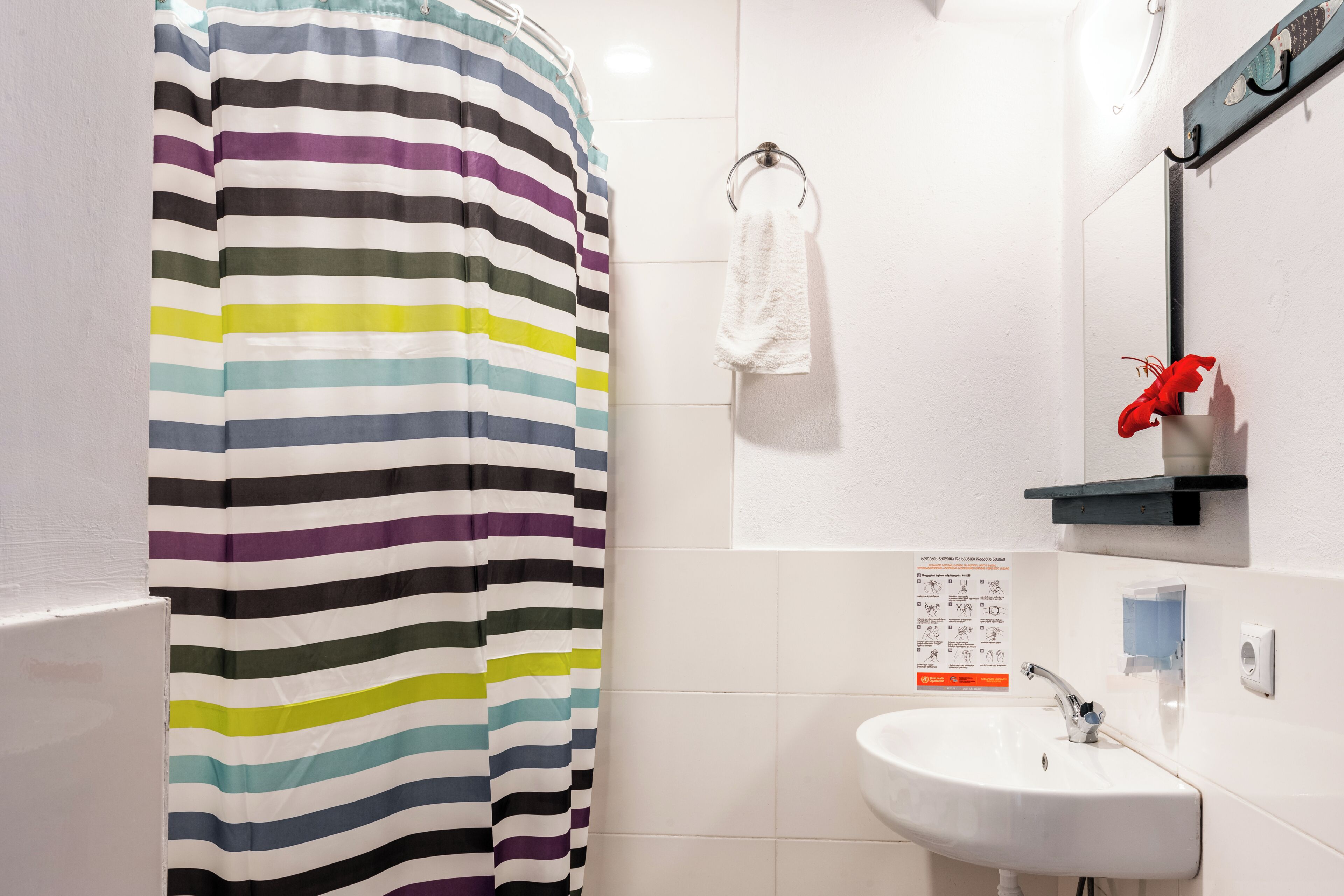 Standard Double Room, Terrace | Bathroom | Shower, hair dryer, towels, soap