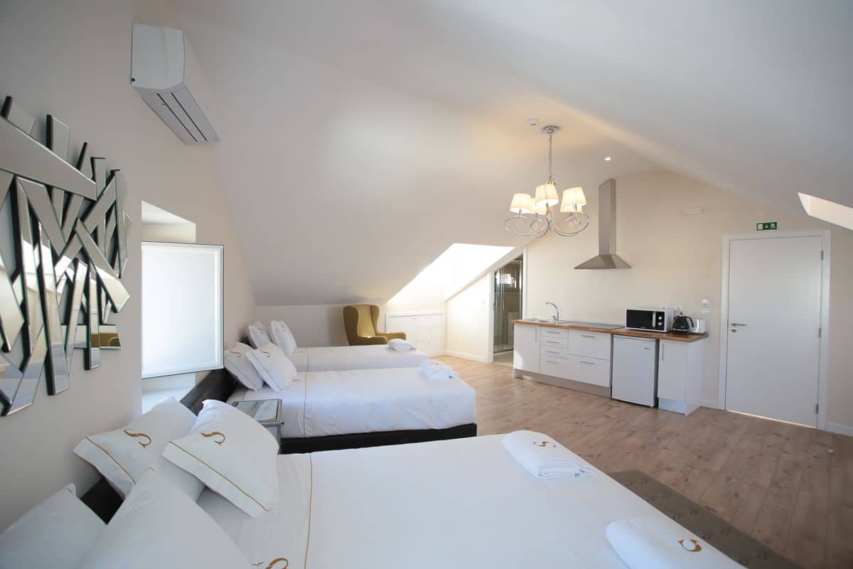 Quadruple Room, Kitchenette | Premium bedding, in-room safe, soundproofing, free WiFi