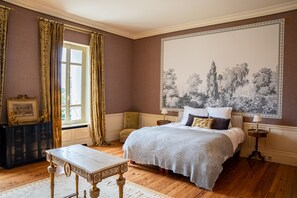 Deluxe tweepersoonskamer, en-suite badkamer, uitzicht op tuin (Suite au Château )