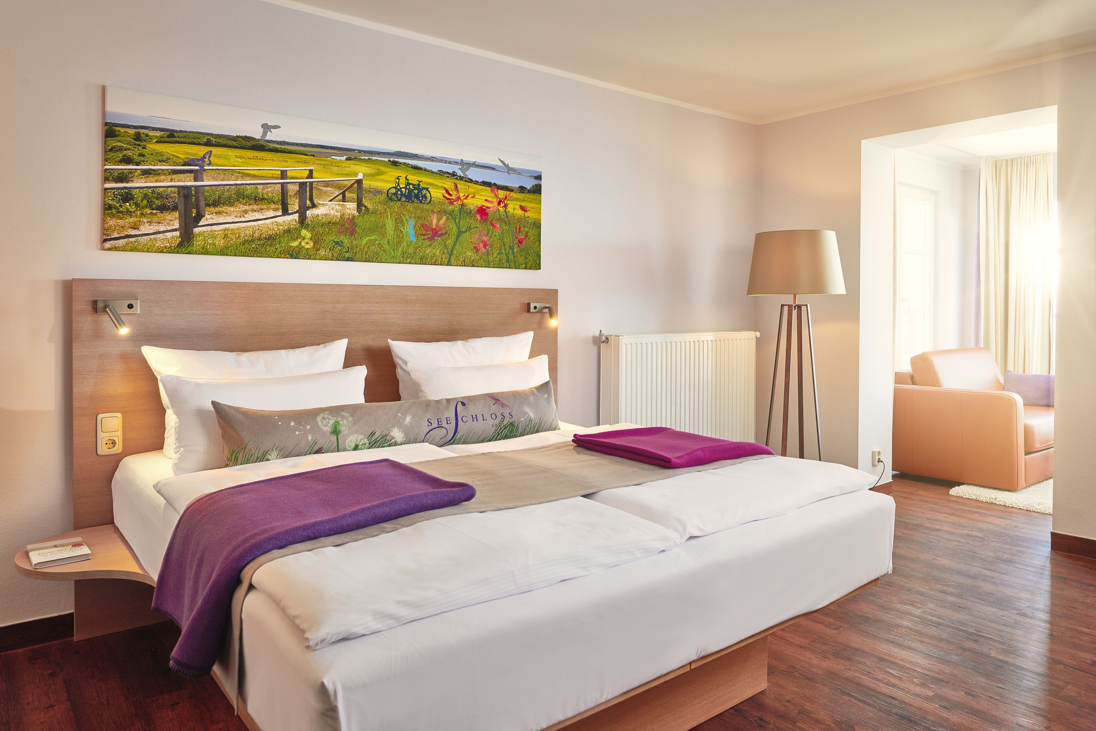 exclusive double room, 1 double bed with sofa bed, non smoking, ocean view | 1 bedroom, in-room safe, desk, iron/ironing board