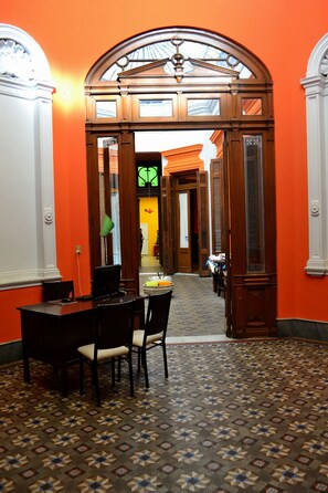 Interior entrance
