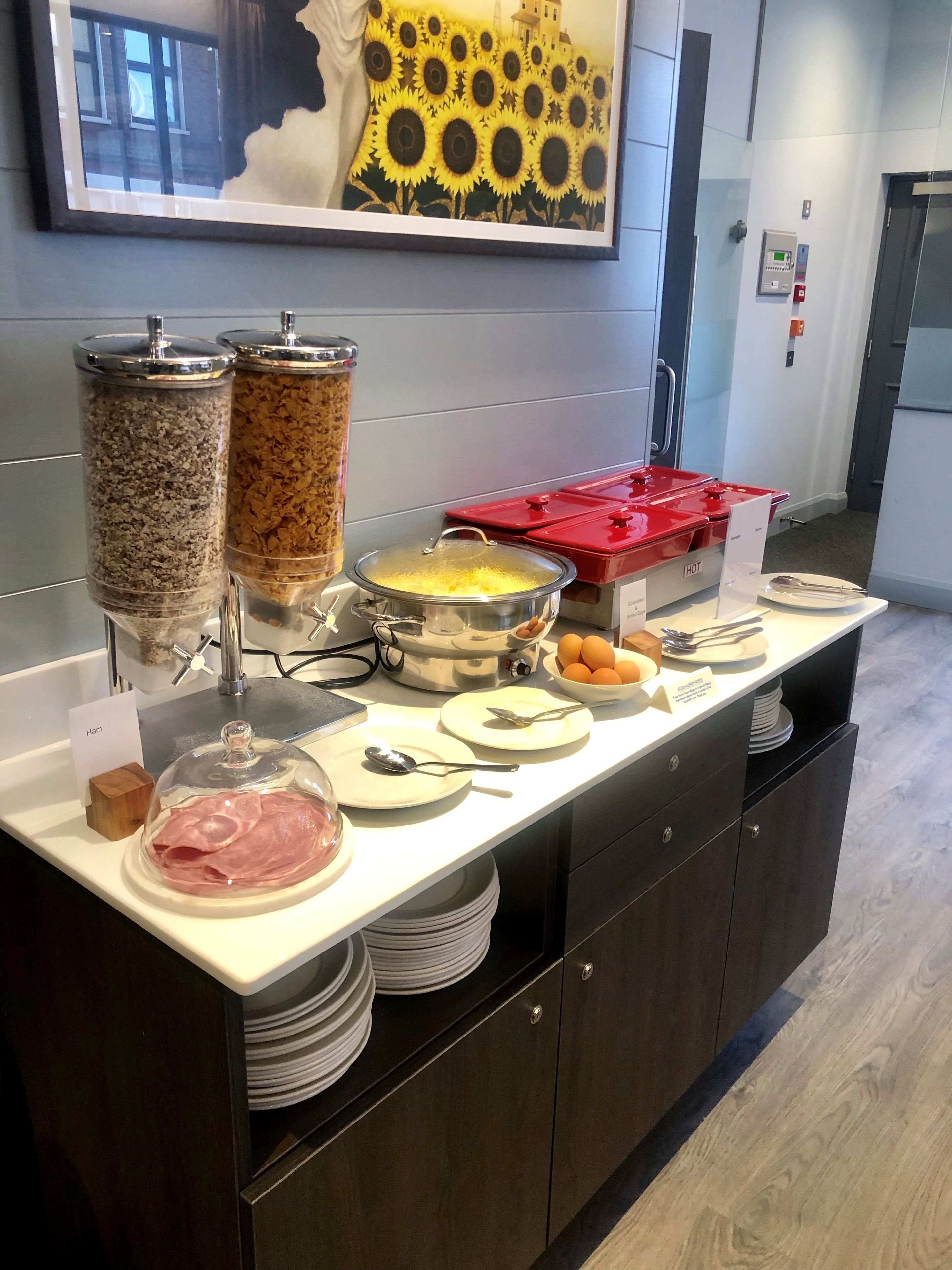 daily to-go breakfast (gbp 8.00 per person)