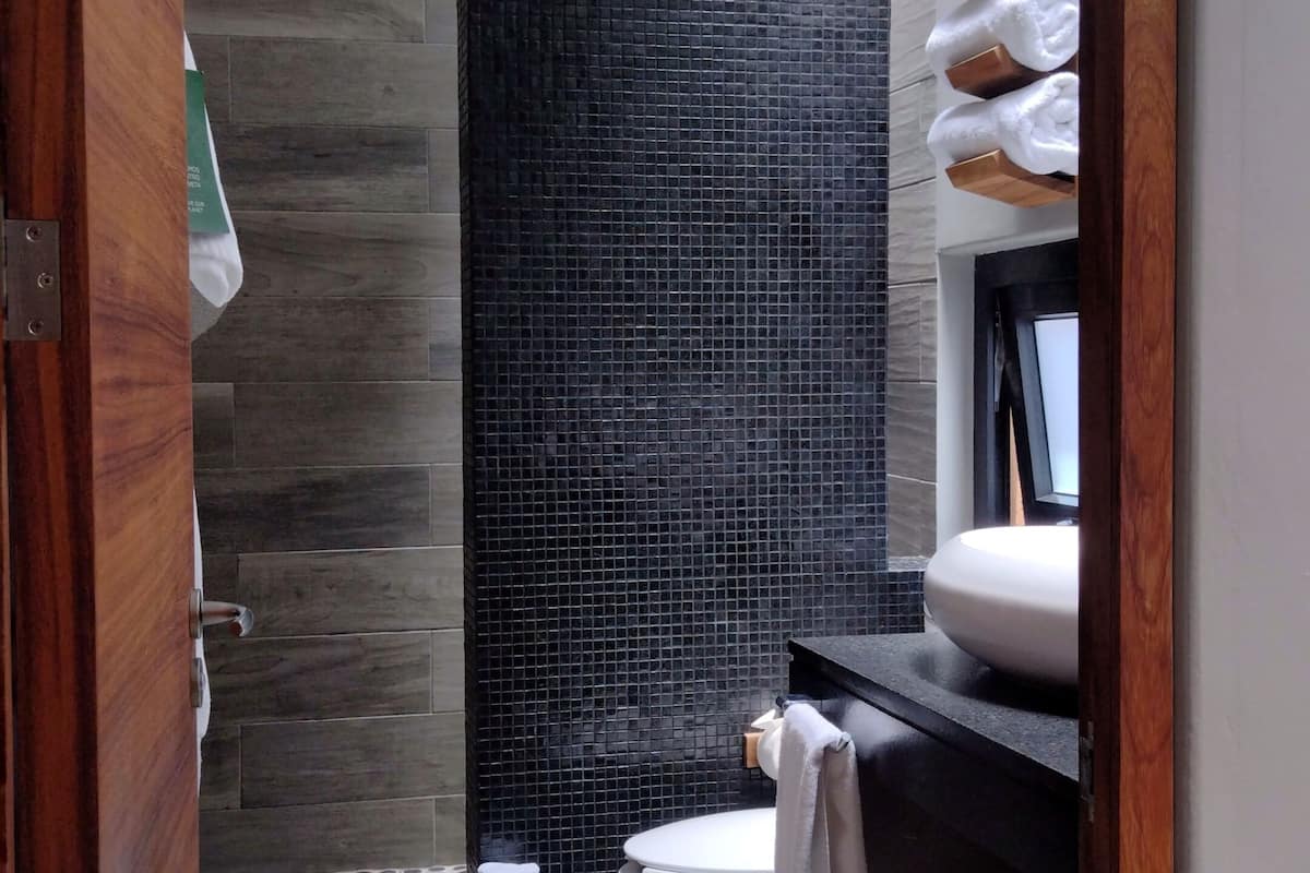 junior room, balcony | bathroom | shower, rainfall showerhead, free toiletries, hair dryer