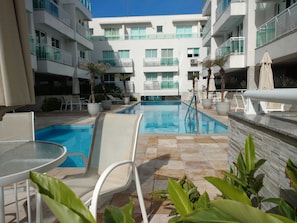 Indoor pool, 2 outdoor pools, pool loungers