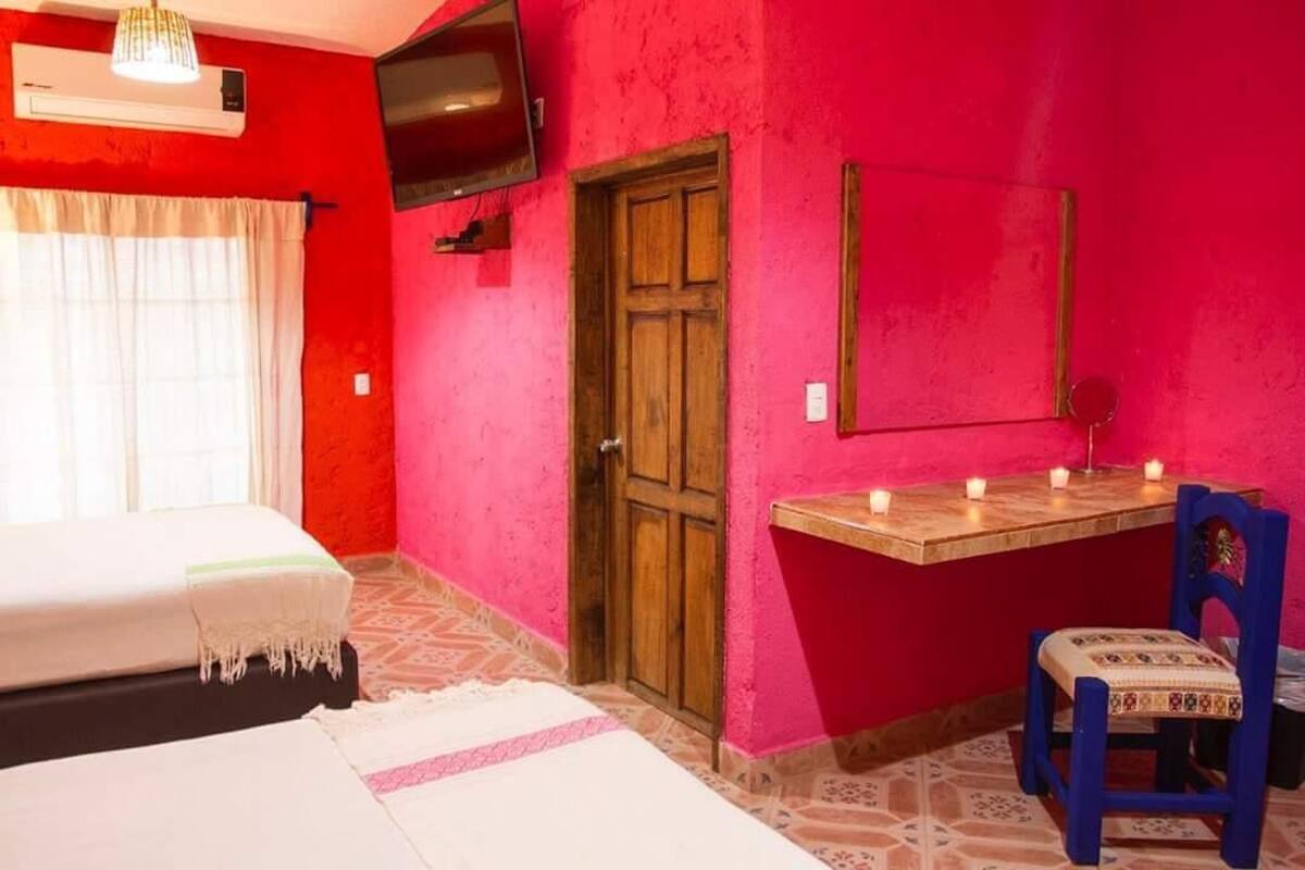 Down duvets, soundproofing, iron/ironing board (on request), free WiFi