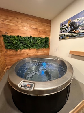 Indoor spa tub