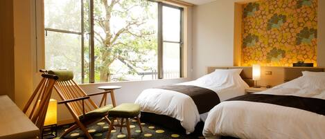 TWIN ROOM | Premium bedding, in-room safe, individually decorated