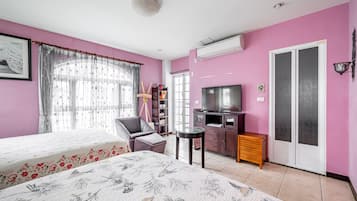 Classic Quadruple Room | Down comforters, desk, blackout drapes, free WiFi