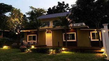 Front of property – evening/night