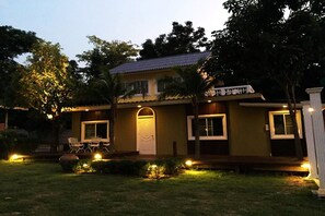 Front of property – evening/night