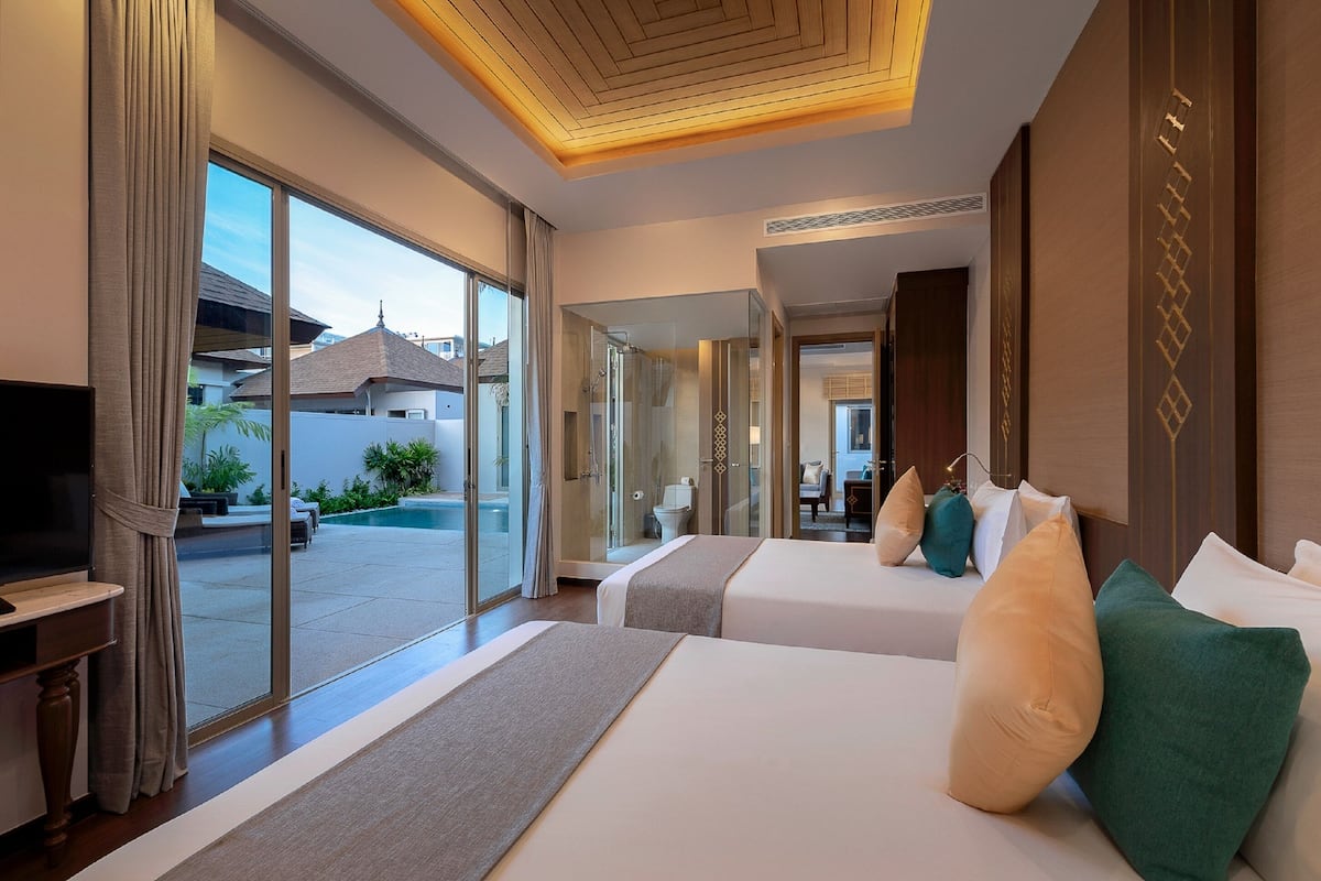 2 Bedroom, Pool Villa | 1 bedroom, free minibar items, in-room safe, individually furnished