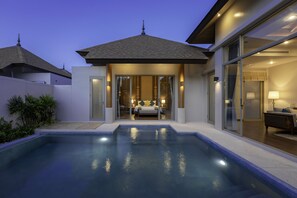 2 Bedroom, Pool Villa | Living area | 32-inch flat-screen TV with satellite channels, TV, table tennis - Splash Beach Resort Phuket (Mai Khao)