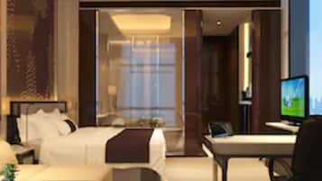 Premium bedding, minibar, in-room safe, desk
