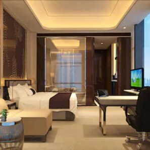 Premium bedding, minibar, in-room safe, desk